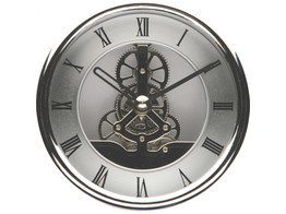 Skeleton Clock 120 - Silver