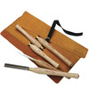Robert Sorby - Turning tool set in leather roll  5pc 