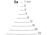 Pfeil - Gekropte beitel - 2a - 1 mm