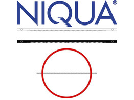 Niqua - Sageblatter mit Querstift - 127 x 2 0 x 0 25 mm  12St 
